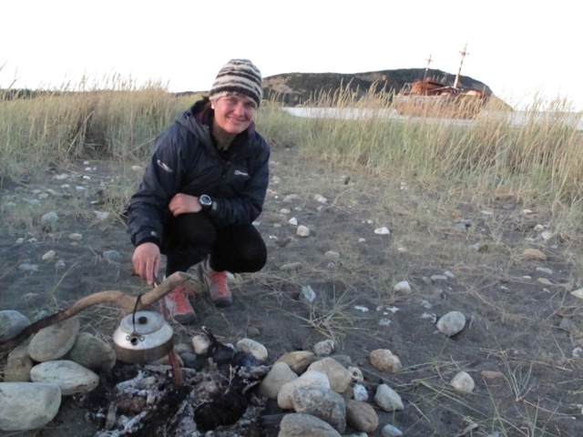 Cooking over fire by Desdemona wreck